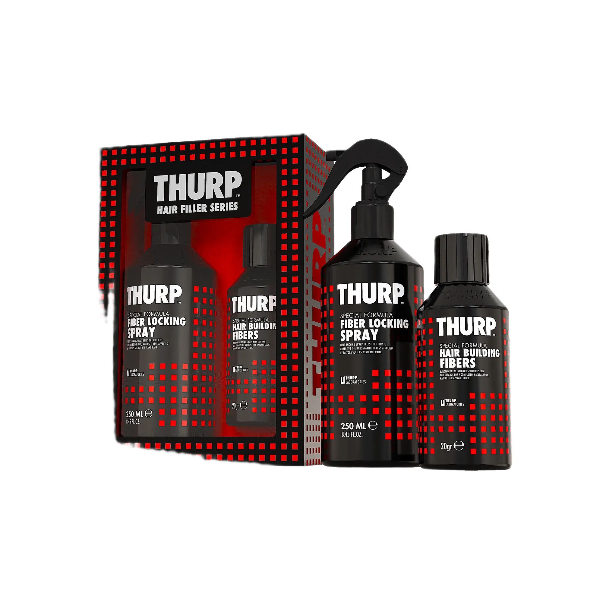 THURP Hair Fiber & Locking Spray Set
