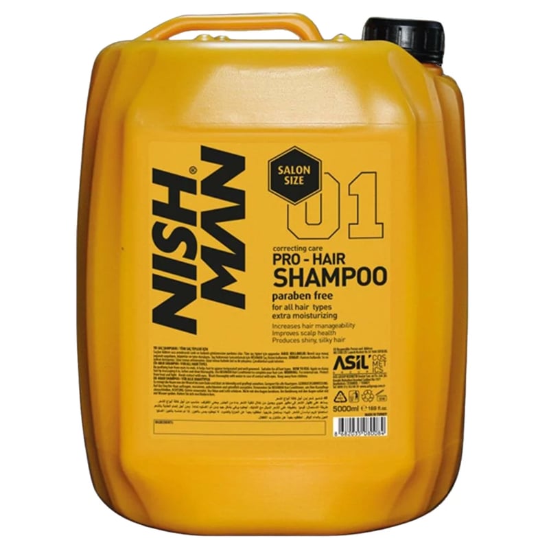 NISHMAN Pro-Hair Shampoo Paraben Free 5L