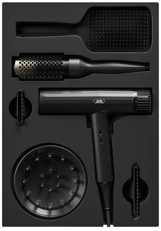 JRL Haartrockner Combo Kit mit Rundbürste weiss/sz